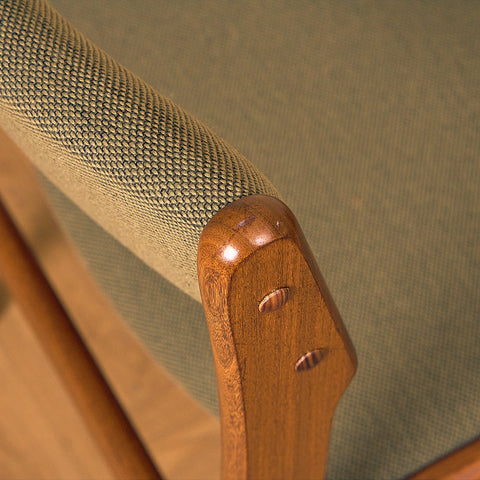 Danish dining chairs in walnut by Erik Buch for Nova Stolefabrik