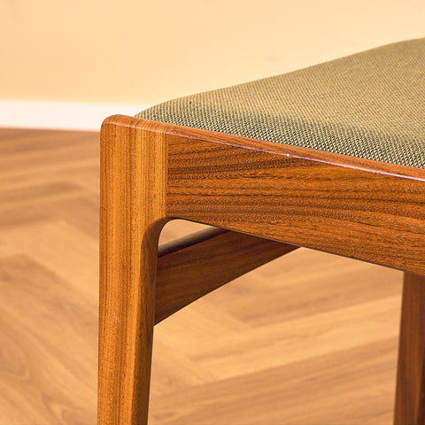 Danish dining chairs in walnut by Erik Buch for Nova Stolefabrik