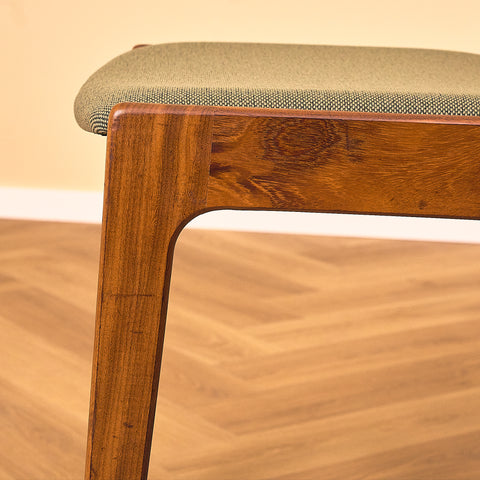 Danish dining chairs in walnut by Erik Buch for Nova Stolefabrik
