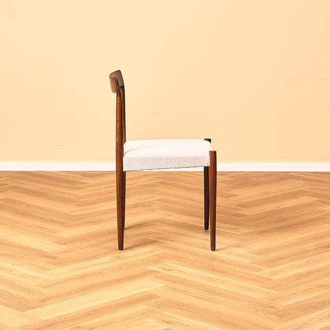 German set of 4 dining chairs in Santos rosewood by Lübke