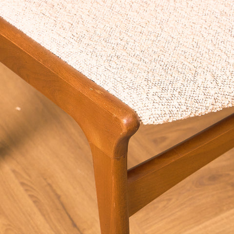 Danish set of 8 dining chairs in beech by Erik Buch for Nova Stolefabrik