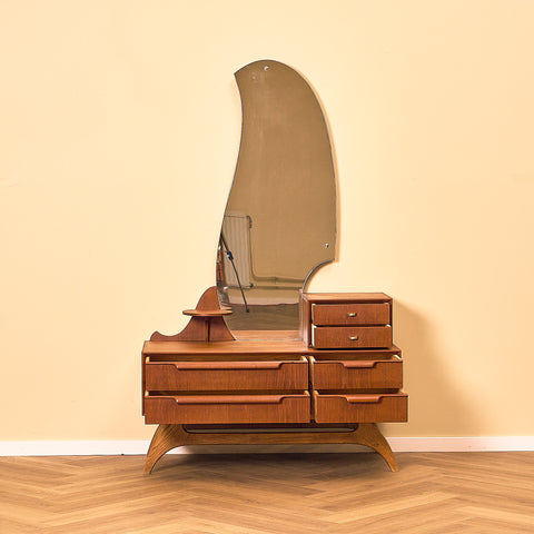 Teak Dressing Table with Mirror