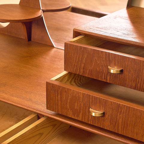 Teak Dressing Table with Mirror
