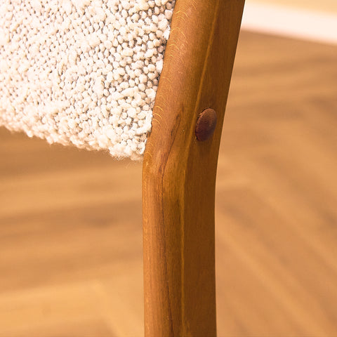 Danish set of 8 dining chairs in beech by Erik Buch for Nova Stolefabrik