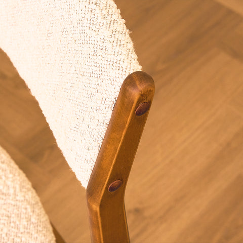 Danish set of 8 dining chairs in beech by Erik Buch for Nova Stolefabrik