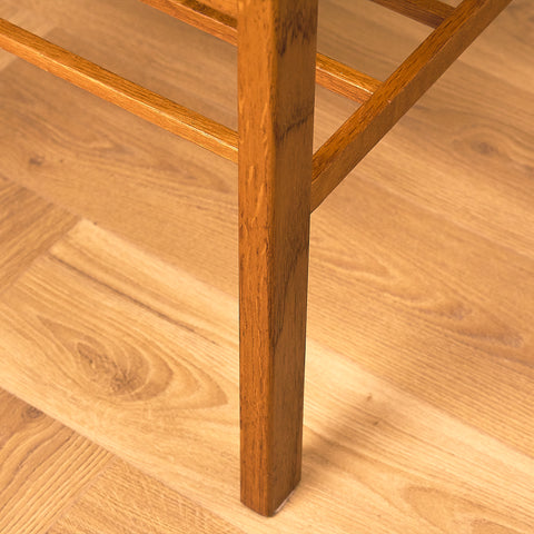 Swedish bedside table in teak and oak