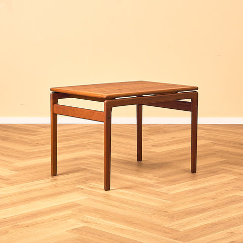 Danish side table in teak by Trioh by Niels Bach