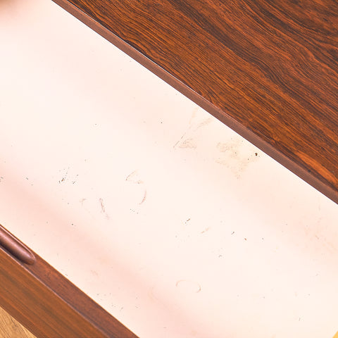 Swedish side table in Santos rosewood by Svenska Möbelfabriken