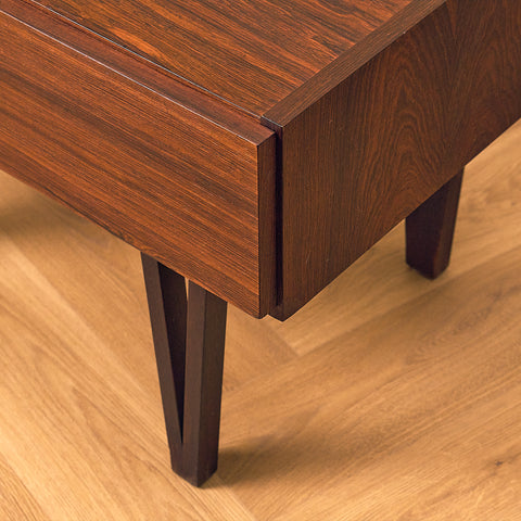 Swedish side table in Santos rosewood by Svenska Möbelfabriken
