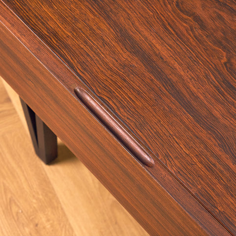 Swedish side table in Santos rosewood by Svenska Möbelfabriken