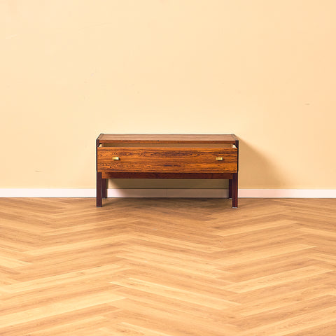 Swedish sideboard / TV-bench in Santos rosewood, model 'Excellent' by IKEA