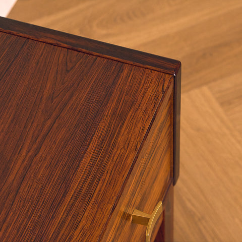 Swedish sideboard / TV-bench in Santos rosewood, model 'Excellent' by IKEA