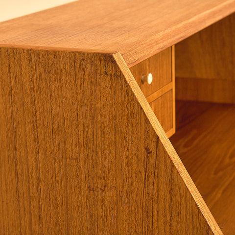 Teak Secretary Writing Desk