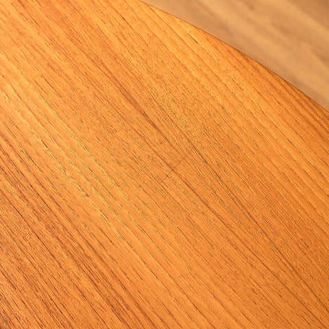 Swedish round dining table in teak