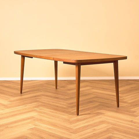 Swedish square dining table in teak by AB Möbelfabriken Linden