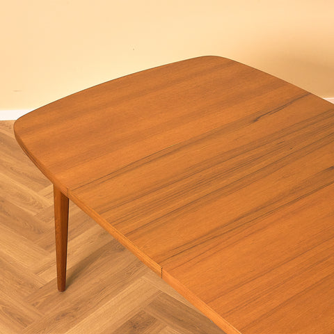 Swedish square dining table in teak by AB Möbelfabriken Linden