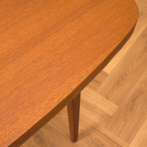 Swedish square dining table in teak by AB Möbelfabriken Linden