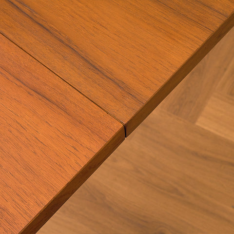 Swedish square dining table in teak by AB Möbelfabriken Linden