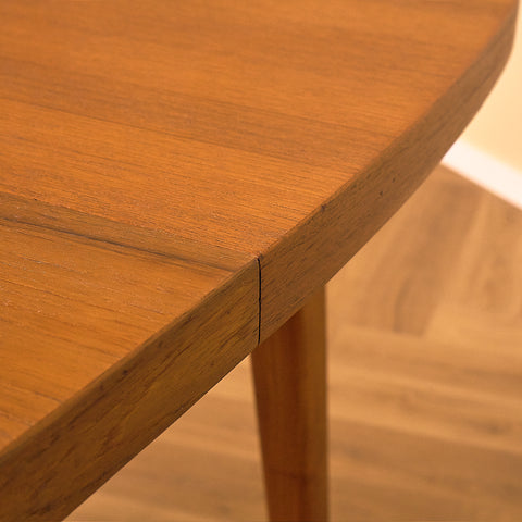 Swedish square dining table in teak by AB Möbelfabriken Linden