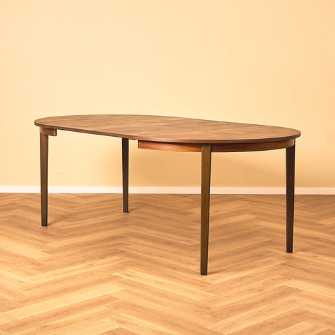 Swedish round dining table in teak