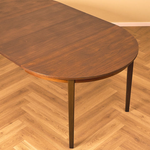 Swedish round dining table in teak