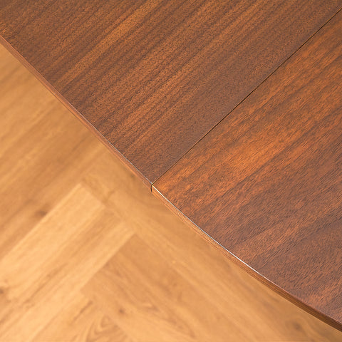 Swedish round dining table in teak