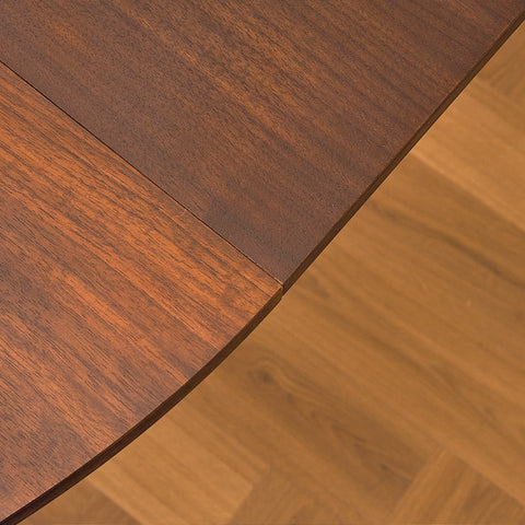 Swedish round dining table in teak