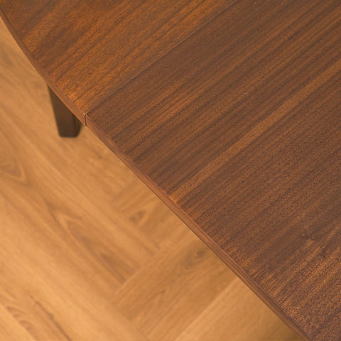 Swedish round dining table in teak