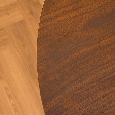 Swedish round dining table in teak