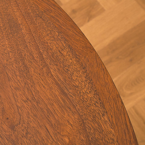 Swedish round dining table in teak by Nils Jonsson for Troeds