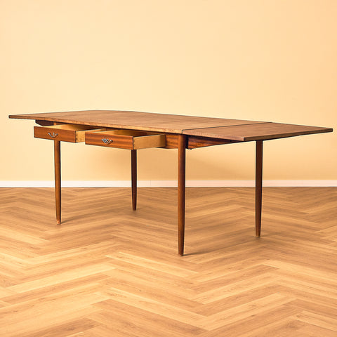 Swedish dining table in mahogany and beech model 'Sika' by Nils Jonsson for Bra Bohag