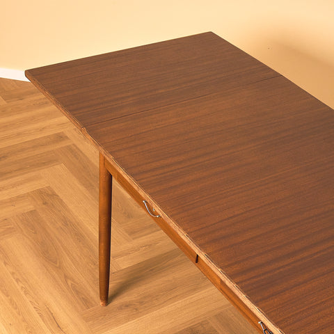Swedish dining table in mahogany and beech model 'Sika' by Nils Jonsson for Bra Bohag