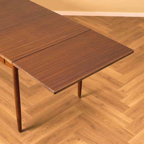 Swedish dining table in mahogany and beech model 'Sika' by Nils Jonsson for Bra Bohag