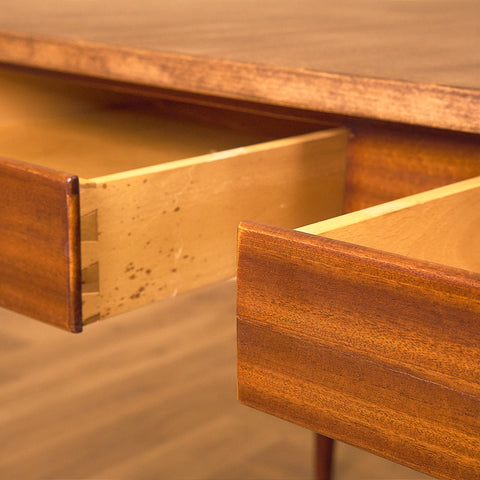 Swedish dining table in mahogany and beech model 'Sika' by Nils Jonsson for Bra Bohag