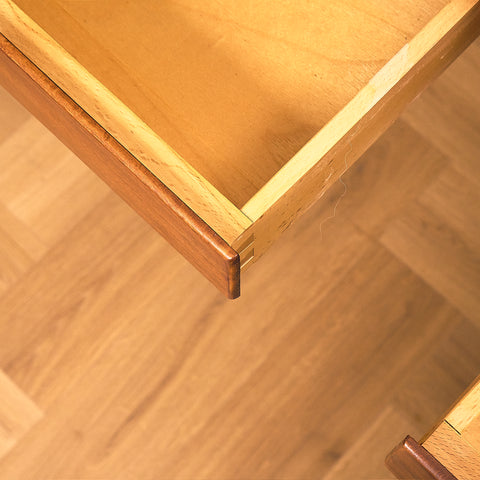 Swedish dining table in mahogany and beech model 'Sika' by Nils Jonsson for Bra Bohag