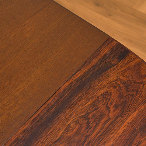 Danish round dining table in Santos rosewood by Villy Schou Andersen