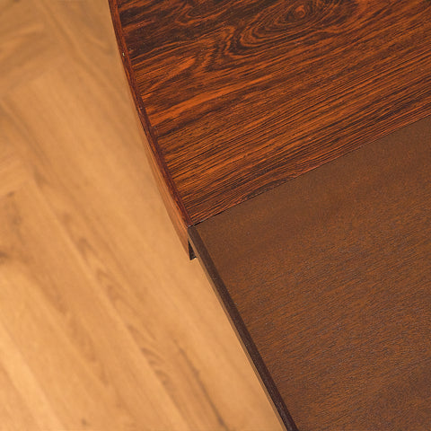 Danish round dining table in Santos rosewood by Villy Schou Andersen