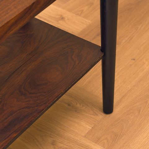 Danish side table in smoked oak by Furbo