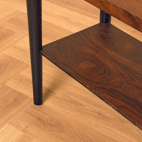 Danish side table in Santos rosewood