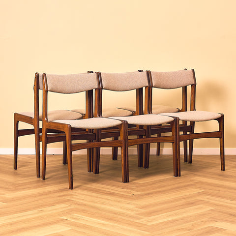 Erik Buch Santos Rosewood Dining Chair, Nova Stolefabrik