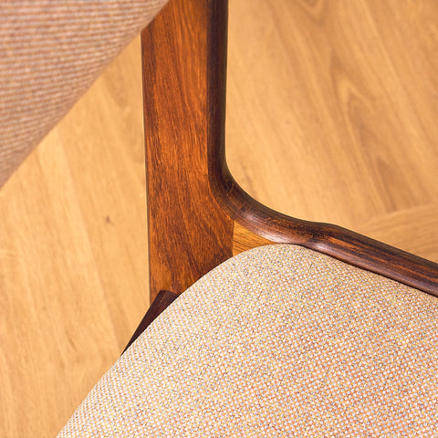 Erik Buch Santos Rosewood Dining Chair, Nova Stolefabrik