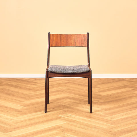 P. Westergaard Møbelfabrik Teak and Walnut Dining Chair