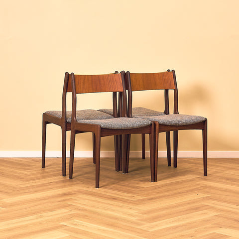 P. Westergaard Møbelfabrik Teak and Walnut Dining Chair
