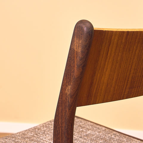 P. Westergaard Møbelfabrik Teak and Walnut Dining Chair
