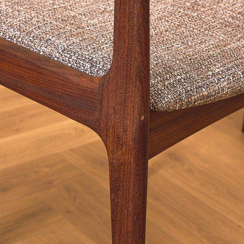 P. Westergaard Møbelfabrik Teak and Walnut Dining Chair