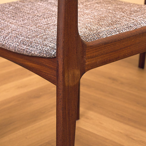 P. Westergaard Møbelfabrik Teak and Walnut Dining Chair