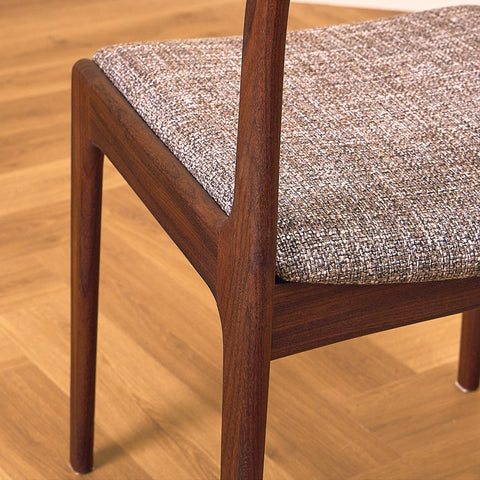 P. Westergaard Møbelfabrik Teak and Walnut Dining Chair