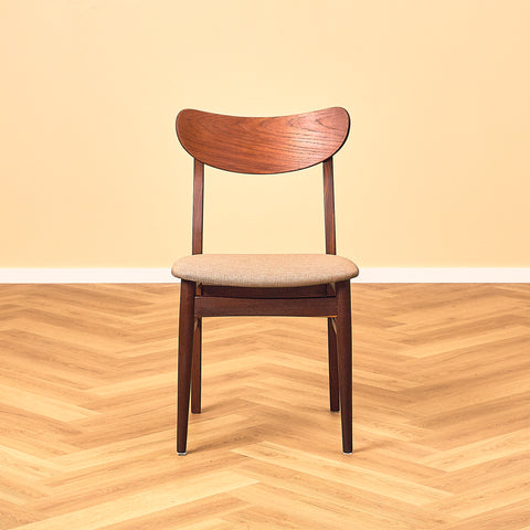 Danish Dark Teak and Walnut Dining Chair