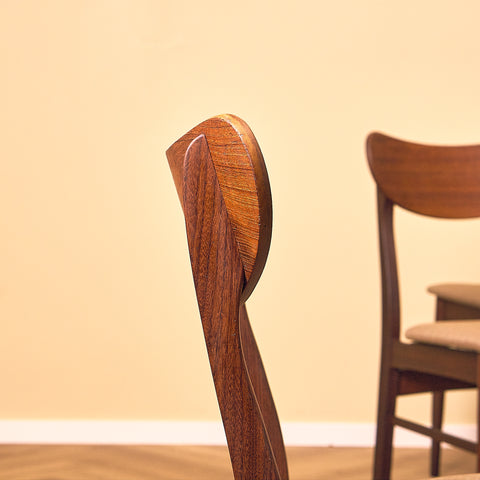 Danish Dark Teak and Walnut Dining Chair