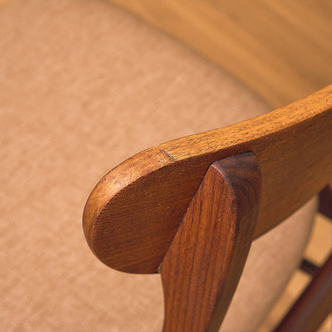 Danish Dark Teak and Walnut Dining Chair